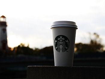 Disposable Сup, Starbucks HD wallpaper