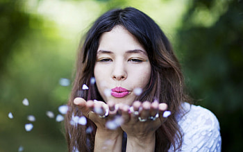 Kiss, lips, model HD wallpaper