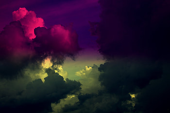 Nature, Sky, Clouds, Dark, Multicolored, Motley HD wallpaper