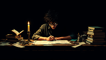 Dark Academia: A Ultra for Thoughtful Nights, dark academia, Study, candle, book, Education HD wallpaper