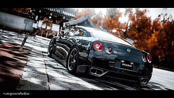 Nissan GTR 2, nissan, nissan-gtr, cars, black HD wallpaper