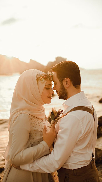 Muslim Couple, Love Background HD phone wallpaper