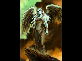 Angel, wings, fantasy, female HD wallpaper