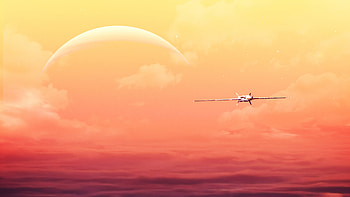 Home World Plane , plane, artist, artwork, digital-art, artstation HD wallpaper