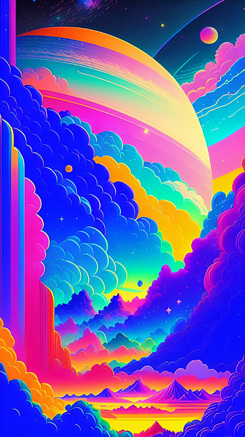Abstract planet, AI Art HD phone wallpaper