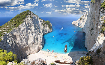 Navagio Beach, Greece HD wallpaper