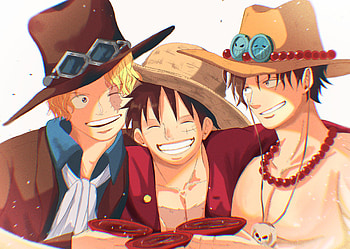 Portgas D. Ace, Monkey D. Luffy, Sabo (One Piece), Anime, One Piece HD wallpaper