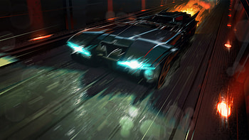 Batmobile From Batman Animated Series 1992 , batmobile, batman, superheroes, artist, artwork, digital-art, artstation HD wallpaper