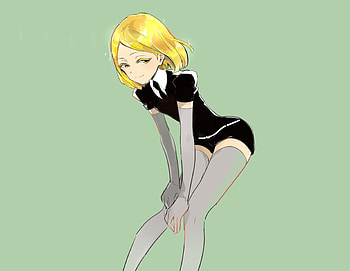 Cute, yellow hair, diamond, Houseki no kuni, minimal HD wallpaper