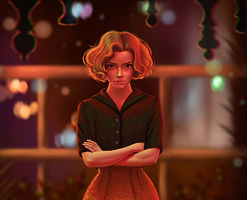 The Queen's Gambit , Chess prodigy, Beth Harmon, Brilliant mind HD wallpaper