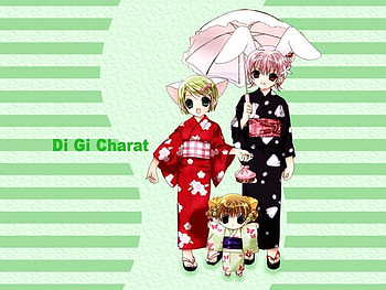 Di Gi Charat, cute, girls, anime HD wallpaper
