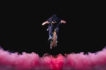 Miscellanea, Miscellaneous, Bounce, Jump, Bicycle, Extreme, Cyclist, Trick, Bmx HD wallpaper