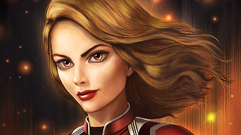 Captain Marvel New Art, captain-marvel, artwork, artwork, digital-art, deviantart HD wallpaper