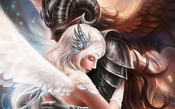 of angels | Demon Angel Love HD wallpaper