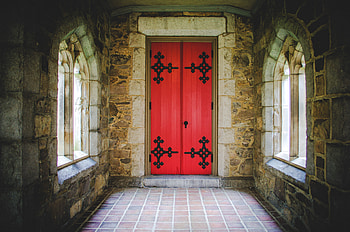 Door, Medieval, , Hall, Window HD wallpaper