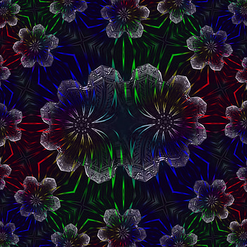 Multi Snowflake Burst, red, glass, green, blue, black, -in-, colorful HD phone wallpaper