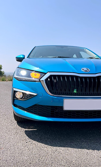 skoda, blue, 2022, slavia HD phone wallpaper