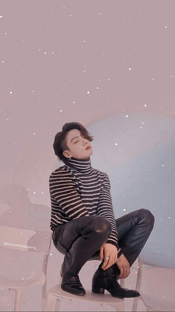 Jungkook, sky, standing HD phone wallpaper