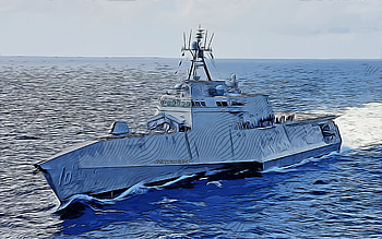 USS Gabrielle Giffords, , vector art, LCS-10, littoral combat ships, United States Navy, US army, abstract ships, battleship, US Navy, dom-class, USS Gabrielle Giffords LCS-10 HD wallpaper