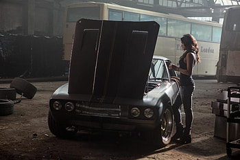 Michelle Rodriguez, Fast and Furious 6, Hot rods, Sexy HD wallpaper