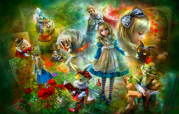 Alice, Abstract, Wonderland, Fantasy HD wallpaper