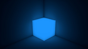 3D, Form, Neon, Backlight, Illumination, Cube HD wallpaper