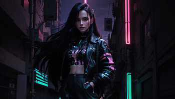 Cyber Girl Tale In A Scifi Universe Of Streets, cyberpunk, scifi, ai-girls, ai, artist, artwork, digital-art, deviantart HD wallpaper