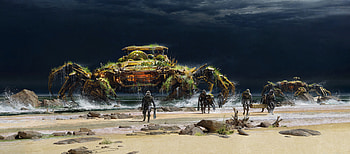 Leviathan's roe plunder, Sci Fi, robot, invasion HD wallpaper
