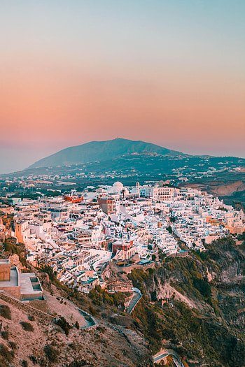 Cities, Mountains, City, View From Above HD phone wallpaper