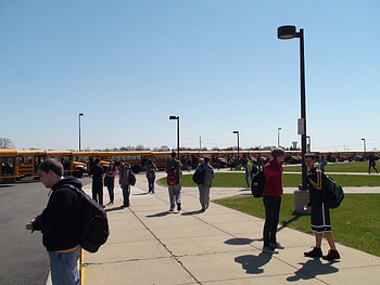 After School Bus lot, life, valley, kids, nequa, highschool, school, buses, high HD wallpaper