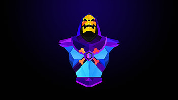 Skelton Facet Abstract Art, skelton, artist, artwork, digital-art HD wallpaper