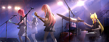 Bocchi the Rock! Live: Nijika, Hitori, Ryou & Ikuyo, Nijika Ijichi, Hitori Gotou, Ryou Yamada, Ikuyo Kita, Anime, Bocchi the Rock! HD wallpaper