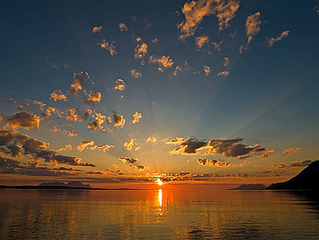 Wide Angle Sunset, cool HD wallpaper