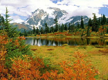 Mount Shuksan Washington , washington, landscape, nature, mount shuksan, mountain HD wallpaper