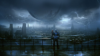 Destiny-2----Last-city-rain HD wallpaper