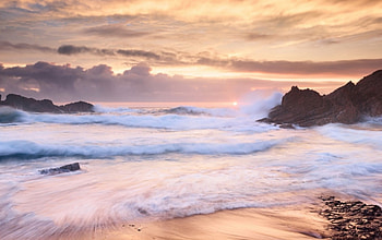 wild ocean waves, ocean, wave, rock, beach HD wallpaper
