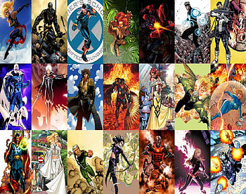 Comic Mix 2, Havok, Hawkeye, Comics, Deadpool, Quicksliver, White Queen HD wallpaper