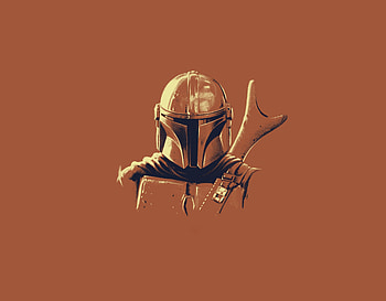 Mandalorian, minimalist HD wallpaper