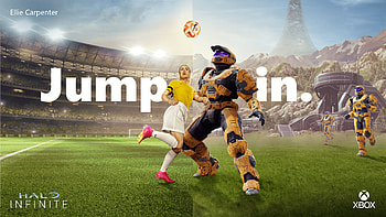 Women's World Cup: Rainbow Flick - Ellie Carpenter, video game, Halo Infinite HD wallpaper