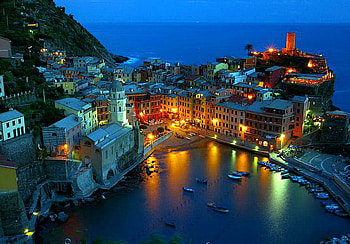 City on the bay, night, buildings, city, lights, homes, bay, roads, ocean HD wallpaper