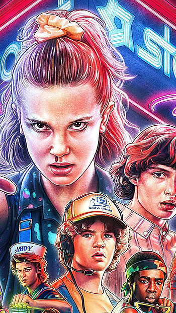 Stranger Things, Spooky atmosphere, Hidden secrets, Mind-bending twists HD phone wallpaper