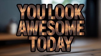 You Look Awesome Today — Motivational, Motivational, Motivational Quote, Typography HD wallpaper