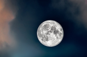 Moon, space, sky, Earth HD wallpaper