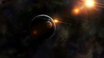 Planets, Universe, Shining, Glare, Flash HD wallpaper