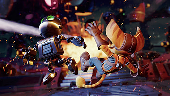 Ratchet and Clank: Rift Apart, Interdimensional chaos, Dynamic platforming, Lively worlds HD wallpaper