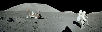 Dual monitor , Lunar landing scene, Astronaut's perspective, Astronaut HD wallpaper