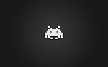 games minimalistic space invaders retro games background . HD wallpaper