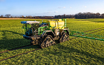 Dammann-trac DT 2800H S5, self-propelled sprayer, 2021 tractors, agricultural machinery, yellow tractor, tractor in the field, agriculture, farm, harvest, Dammann-trac HD wallpaper