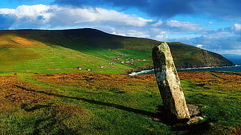 Ogham Stone, Ireland HD wallpaper