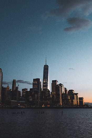 Cities, Architecture, Twilight, City, Building, Coast, Dusk HD phone wallpaper